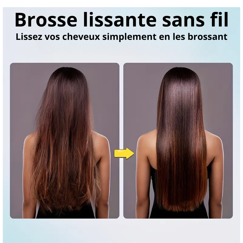 SilkyBrush – Brosse chauffante lissante portable