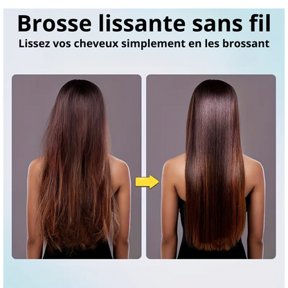 SilkyBrush – Brosse chauffante lissante portable