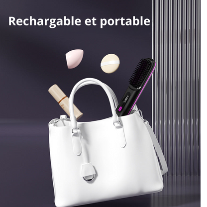 SilkyBrush – Brosse chauffante lissante portable