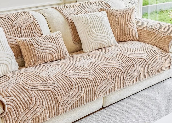 SofaFresh – Housse de canapé et coussin en velours coton