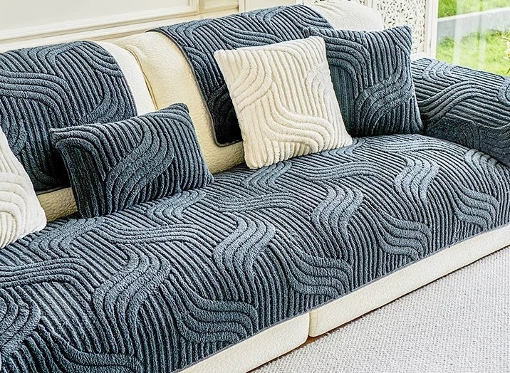 SofaFresh – Housse de canapé et coussin en velours coton